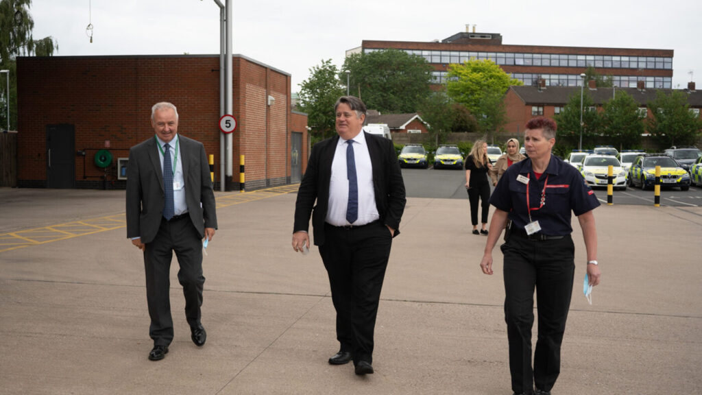 Staffordshire Commissioner welcomes Fire Minister to Hanley Fire and Police