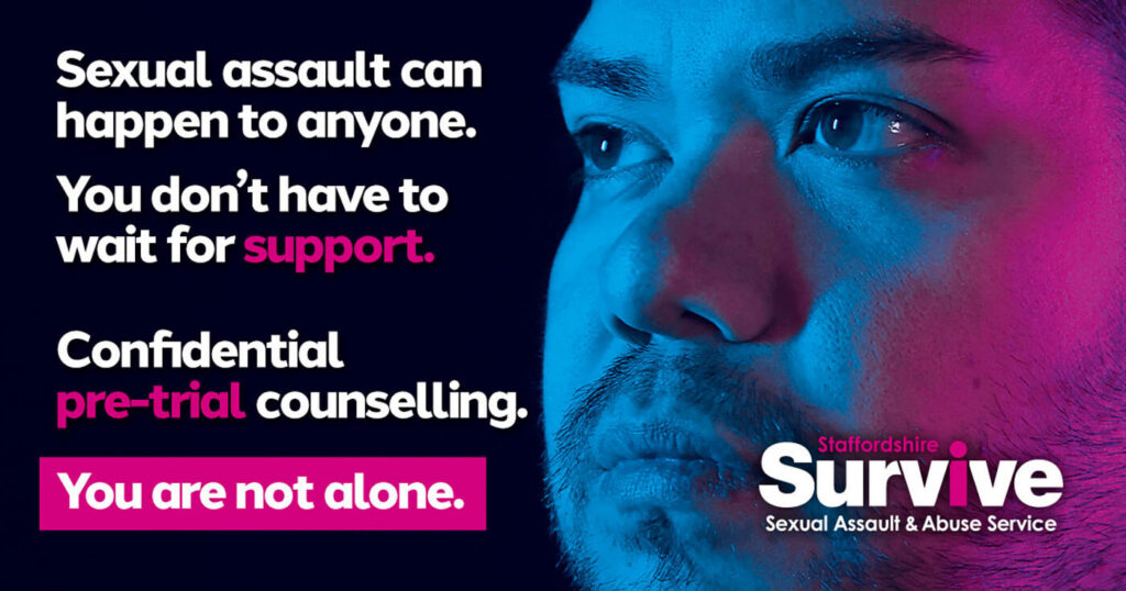 Campaign launched to promote therapy service for sexual assault survivors in Staffordshire and Stoke-on-Trent