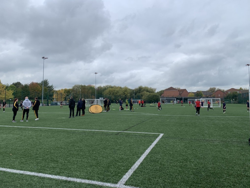 Children take part in football tournament to celebrate Black History Month