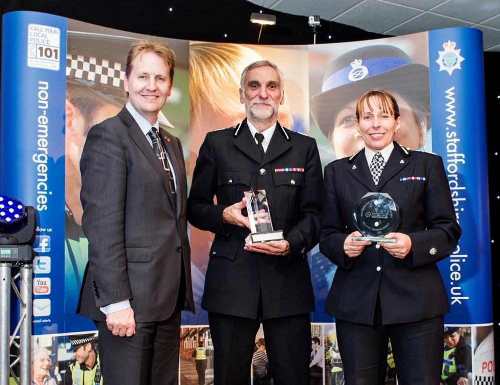 PCC Matthew Ellis, SC Graham Smout and CC Jane Sawyers