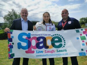 Ben Adams, Amy Nolan and Andy Whitehall MBE