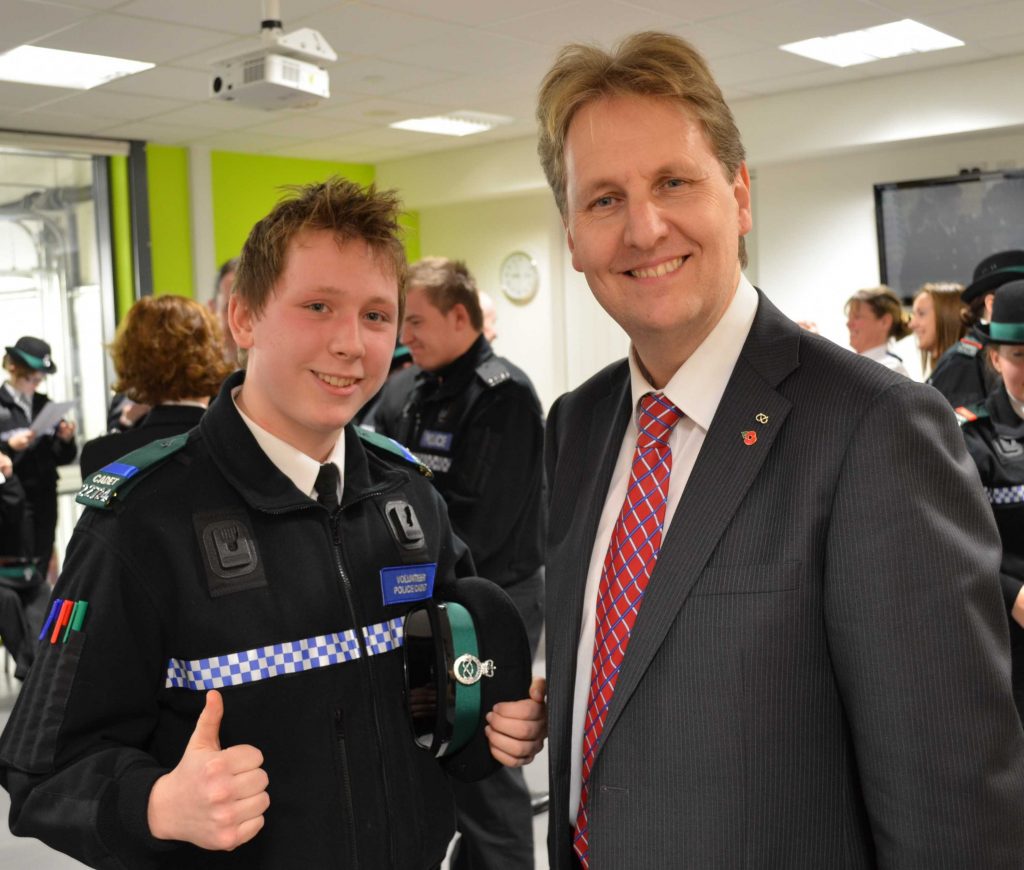 Cadet Jimmy Butt and PCC Matthew Ellis