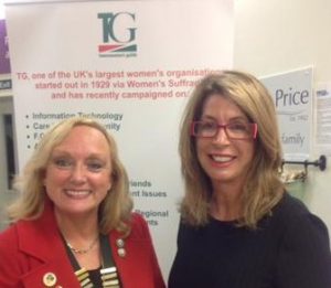 DPCC Sue Arnold with Jane Dayus Hinch president of Lichfield Townswomen’s Guild e