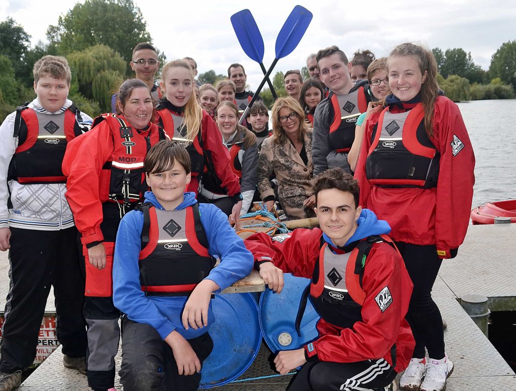 DPCC Sue Arnold with Staffs Police Cadets