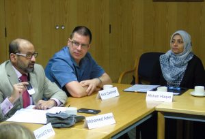 Members of the Stafford Safer Neighbourh Panel at their first meeting