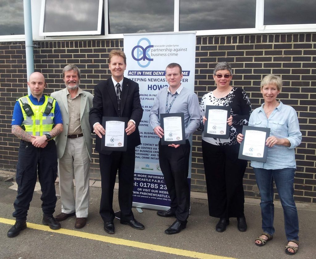 Mattew with the Newcastle Partnership Against Business Crime