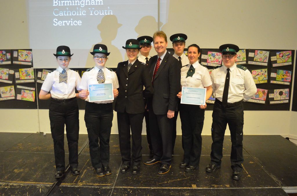 PCC Matthew Ellis and Cadets