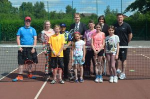 PCC Matthew Ellis at Tennis Space activity