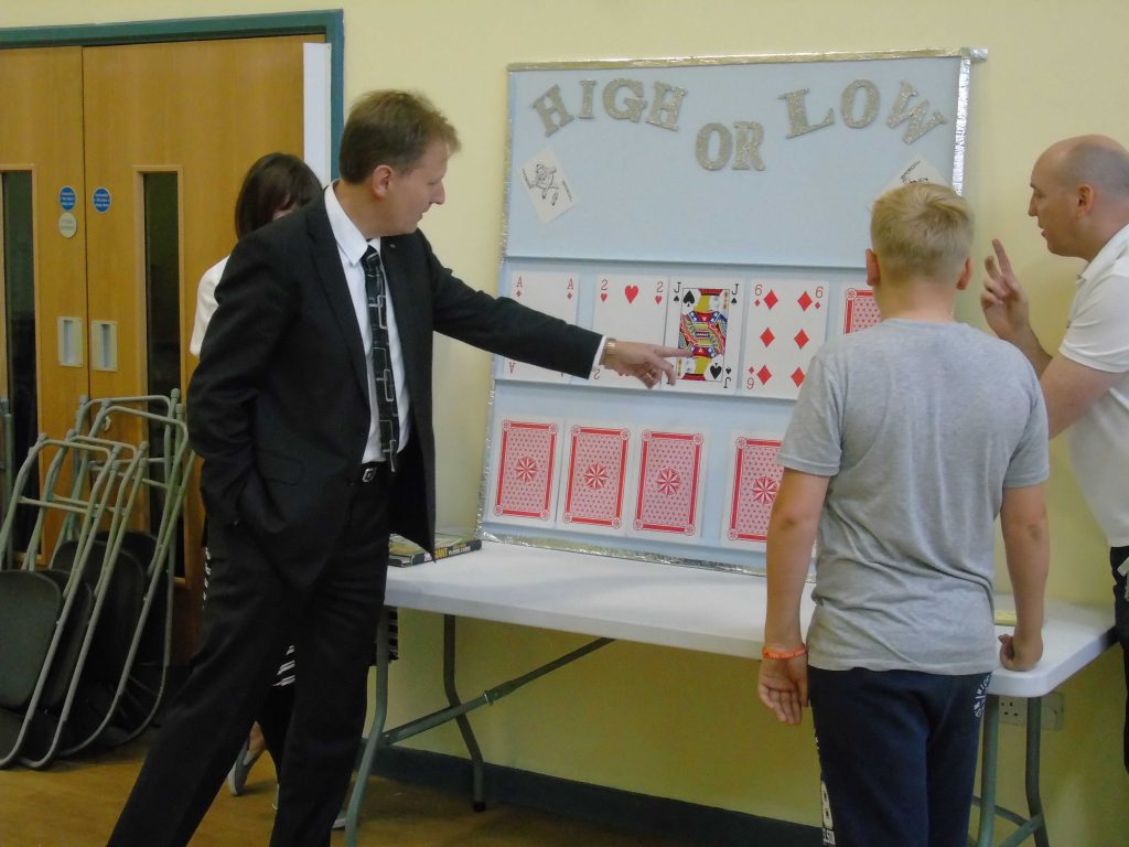 PCC Matthew Ellis joining in with an Interactive Arts activity