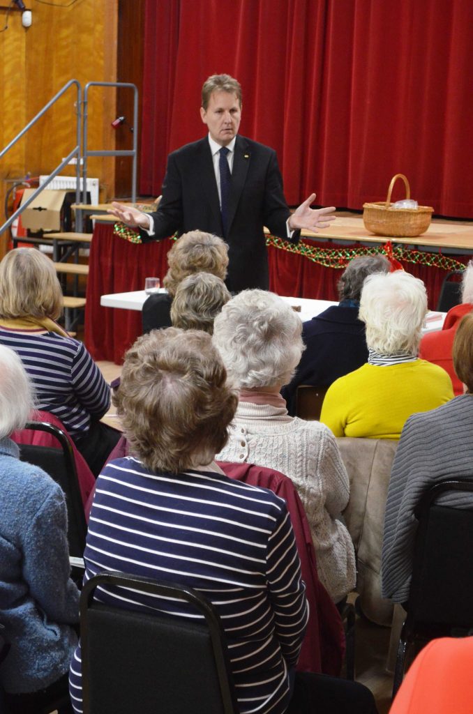 PCC Matthew Ellis speaks to Brewood WI