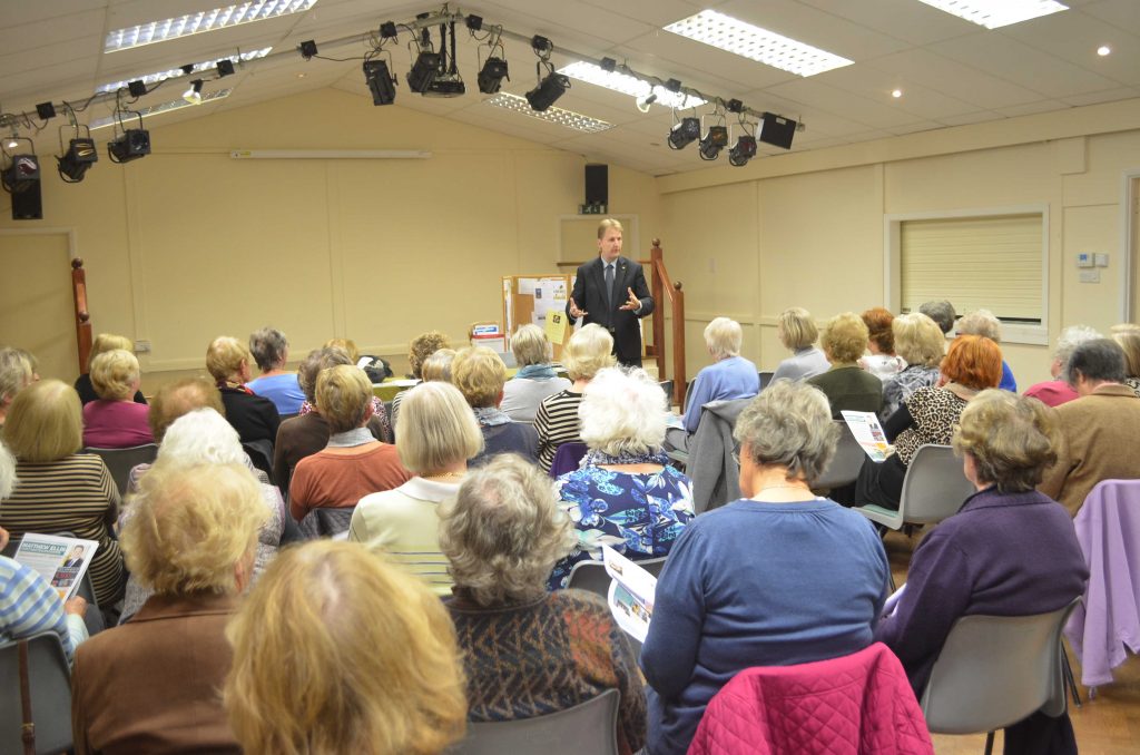 PCC Matthew Ellis talks with Brocton WI