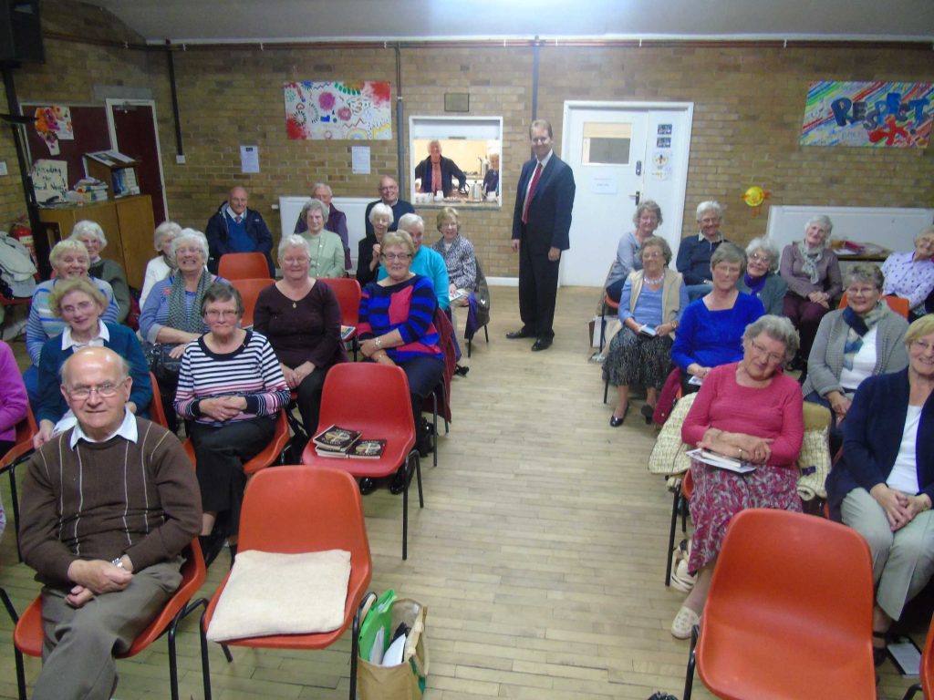 PCC Matthew Ellis with Berkswich Ladies Group