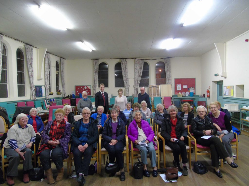 PCC Matthew Ellis with Cheadle Ladies Get Together Group