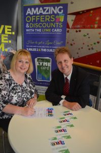 PCC Matthew Ellis with Newcastle Borough Council Leader Councillor Elizabeth Shenton