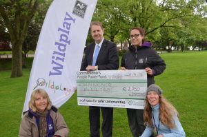 PCC Matthew Ellis with Staffordshire Wildlife Trust