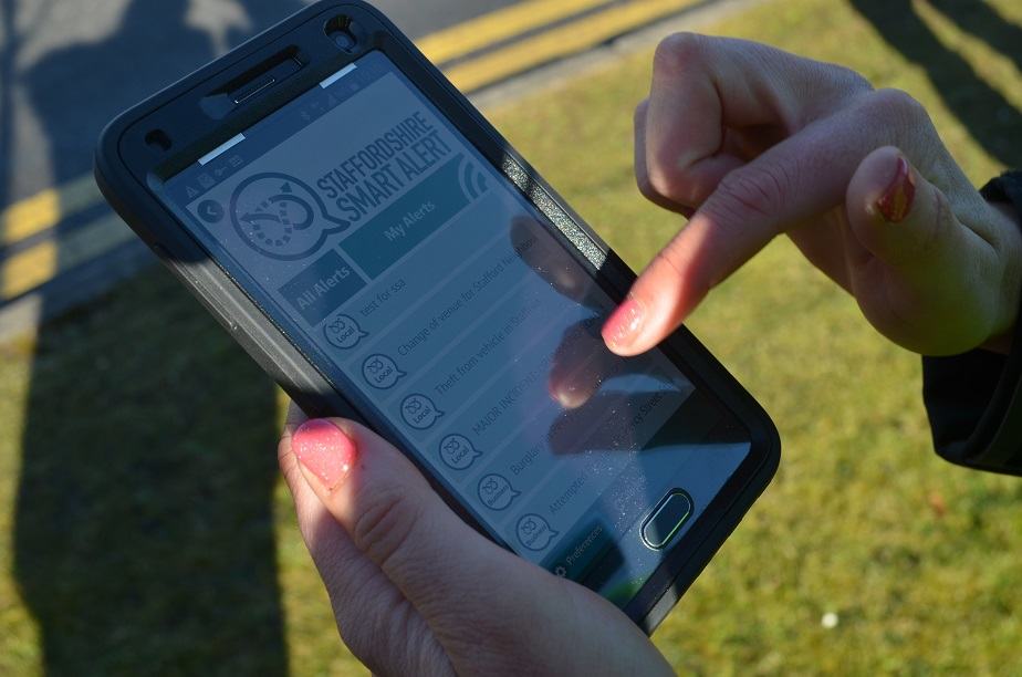 Staffordshire Smart Alert website